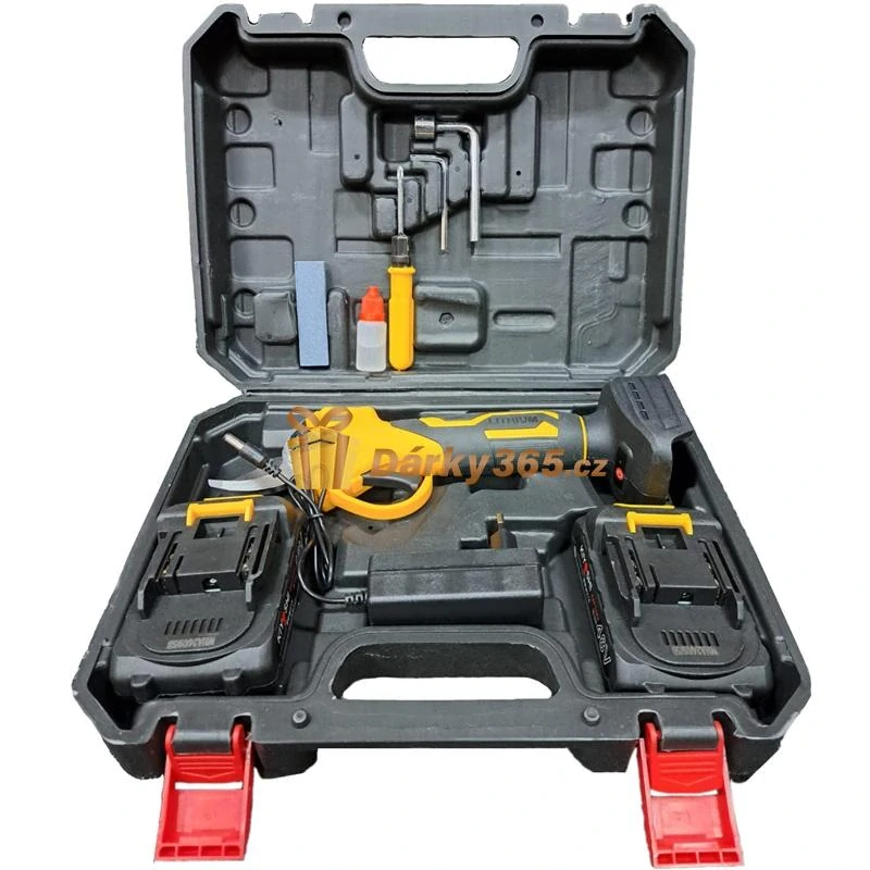 Akumulátorové zahradní nůžky, 28 mm 48V + náhradní baterie