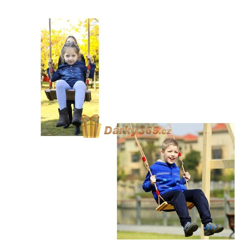 Dřevěná dětská houpačka KRUZZEL