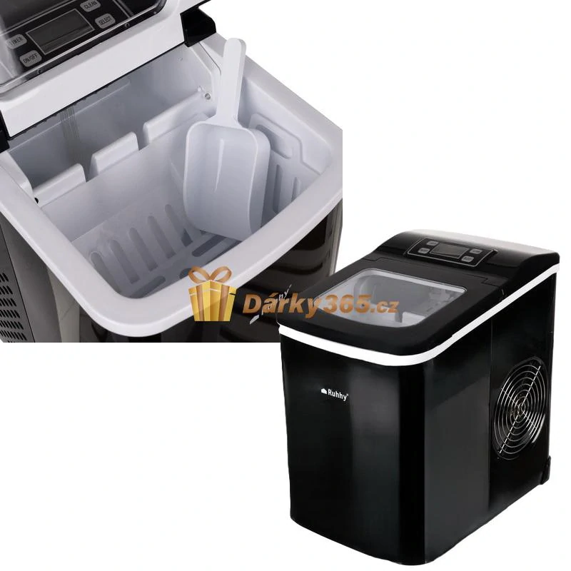 Výrobník ledu, ledové kostky s displejem a časovačem