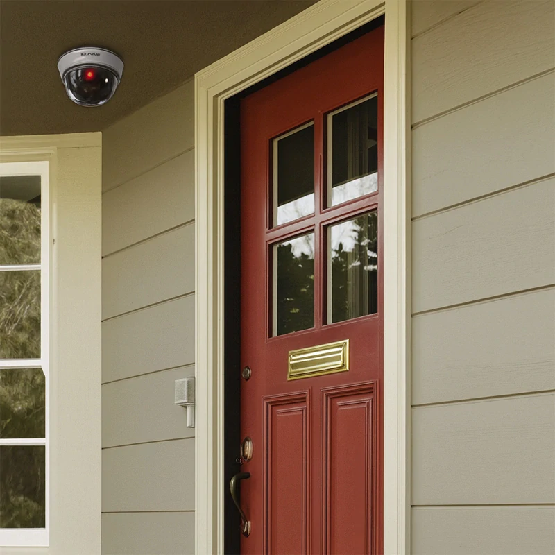 Atrapa kamery Dome IR velká – falešná CCTV kamera s LED