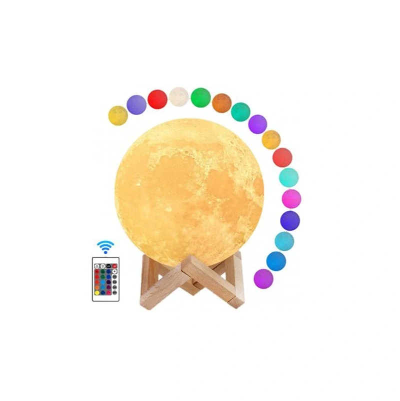 3D Lampička měsíc Moon Light 16 barev