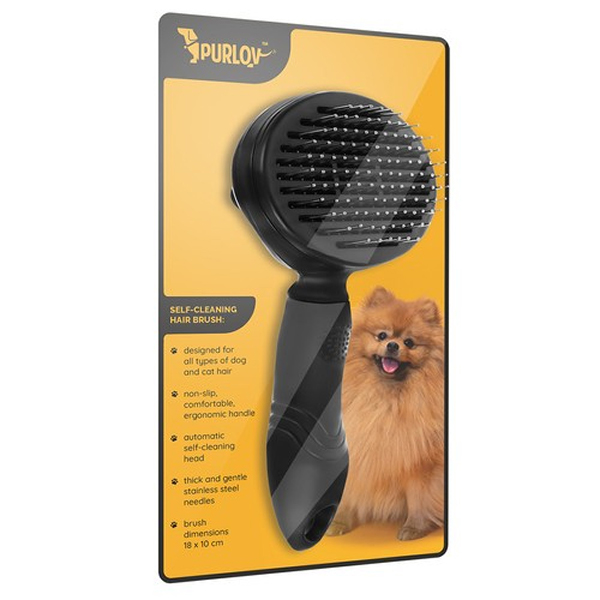 Samočistící kartáč na psy a kočky Hair Brush