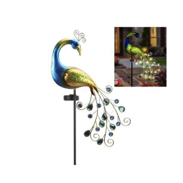 Solární lampa Páv