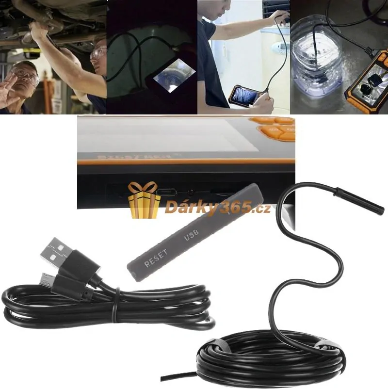 Endoskopická inspekční kamera 5m