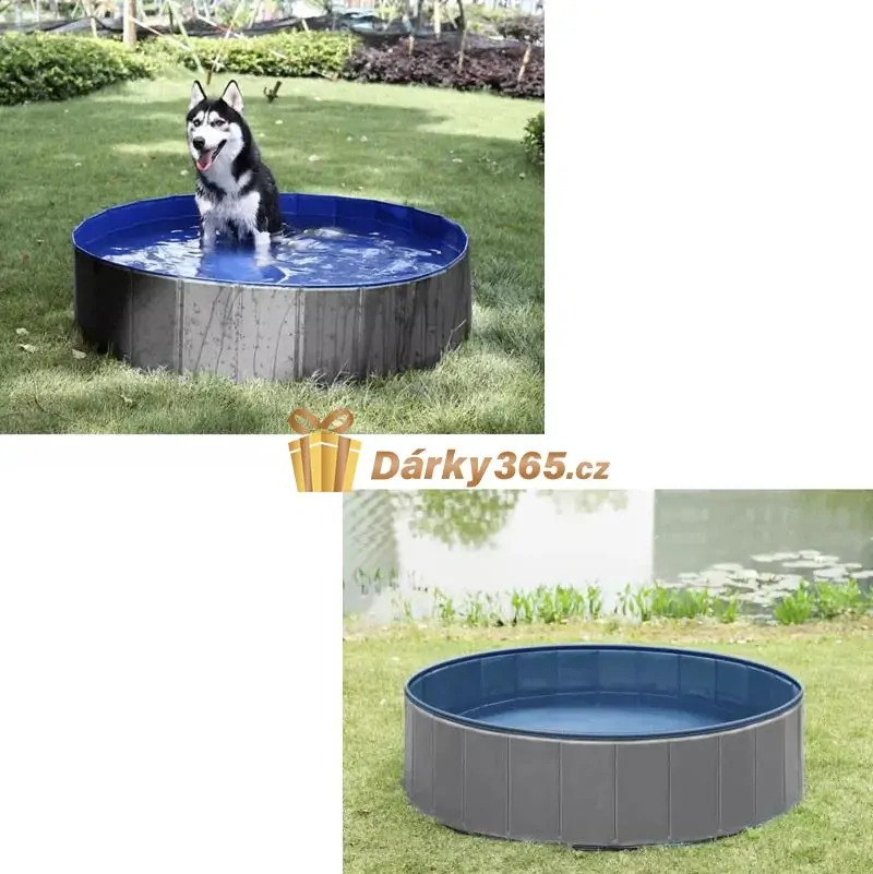 Skládací bazén pro psy 100 x 30 cm