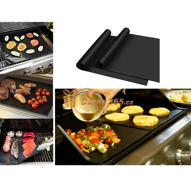 Teflonové podložky na gril i do trouby – 2 ks, 40 × 33 cm