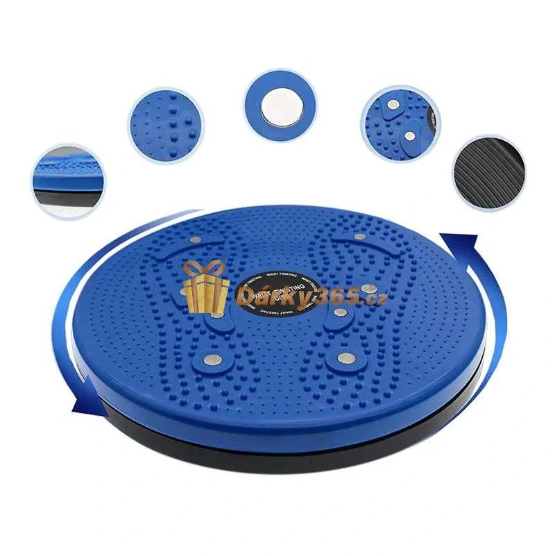 Otočný twister pro cvičení a masáž chodidel, 360 magnetů