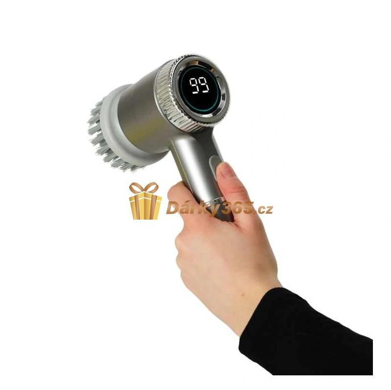 Elektrický čistící kartáč 5v1 rotační s LED displejem