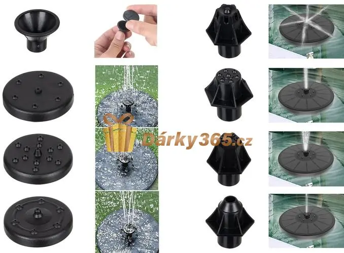 Malatec 18923 Solární fontána k zahradnímu jezírku 180L/H, RGB