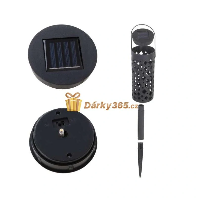 Solární zahradní lampa / lucerna 4ks 40 cm