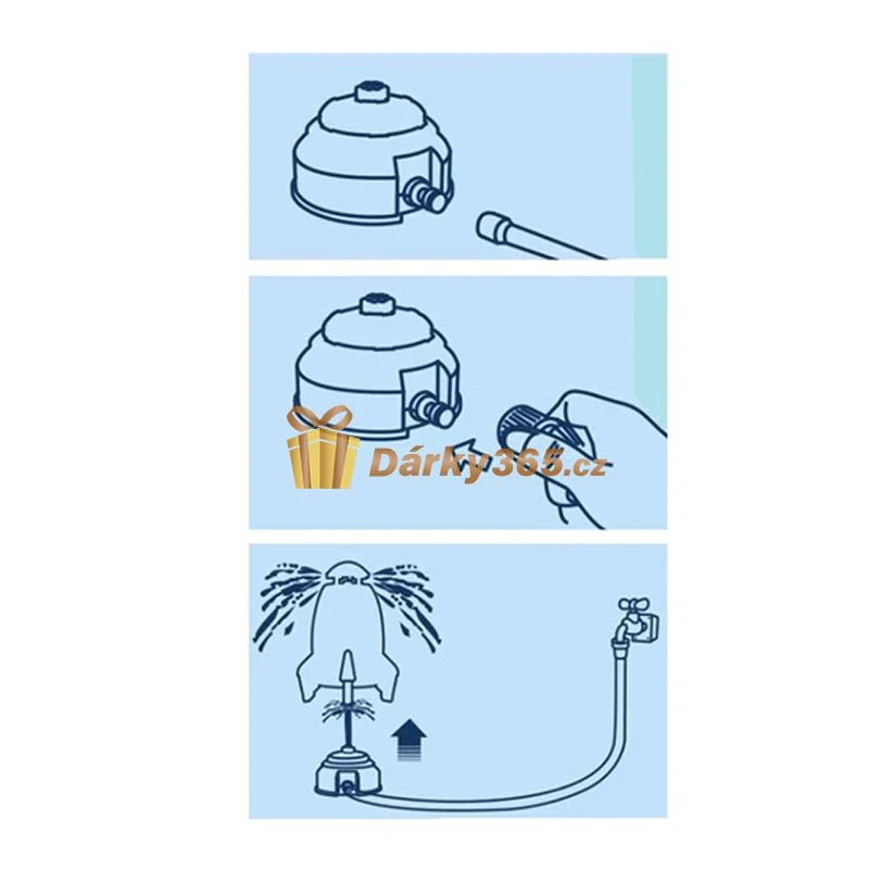 Raketa - vodní fontána pro děti