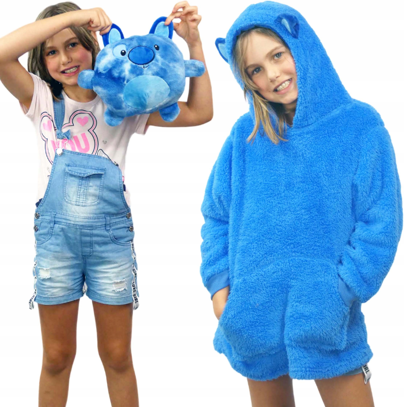 Dětské pončo, polštářek a plyšák 3v1