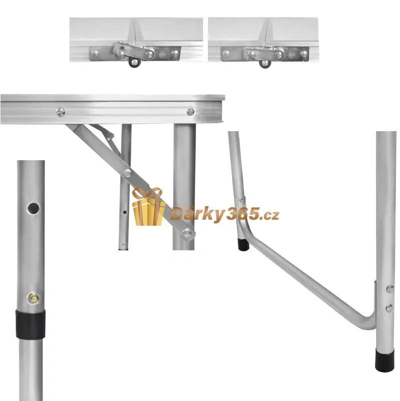 Skládací kempingová sedací souprava bílá