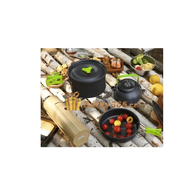 Outdoorová sada nádobí pro turisty – 18 ks