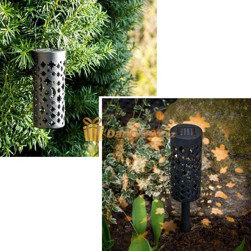 Solární zahradní lampa / lucerna 4ks 40 cm