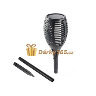 Solární zahradní světlo s imitací plamene XXL