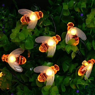Solární světelný řetěz Včelky 50 LED