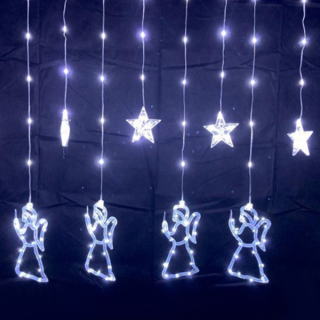 Vánoční LED závěs Andělíčci