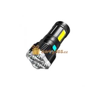 Voděodolná LED baterka s USB nabíjením