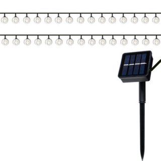 ISO 15386 Solární dekorační řetěz girlanda 7 m 2V IP65