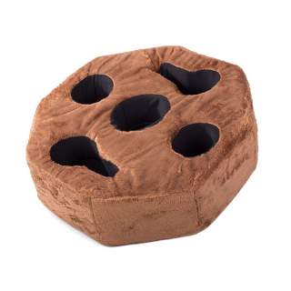 Plyšový držák na nápoje, osmiúhelník, s otvory