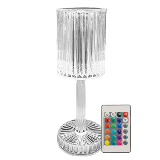 Křišťálová stolní lampa 16 barev