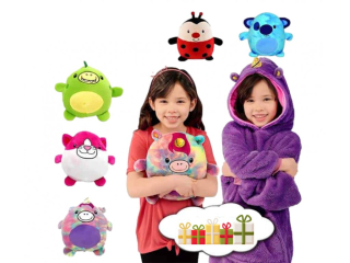 Dětské pončo, polštářek a plyšák 3v1