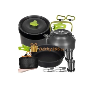 Outdoorová sada nádobí pro turisty – 18 ks