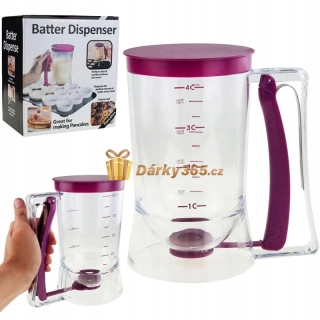 Plastová nálevka / dávkovač na těsto