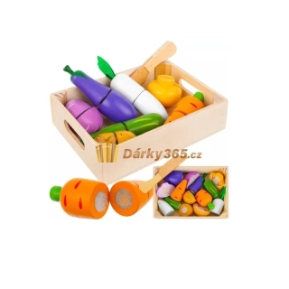 Dřevěná sada na krájení ovoce a zelenin