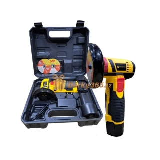 Akumulátorová mini úhlová bruska 12V 75 mm + 2x Baterie T-70