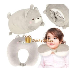 Magický cestovní kamarád 2v1 polštářek kočka