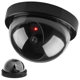 Atrapa bezpečnostní kamery CCTV dome s LED – falešný dohled pro domov i firmu