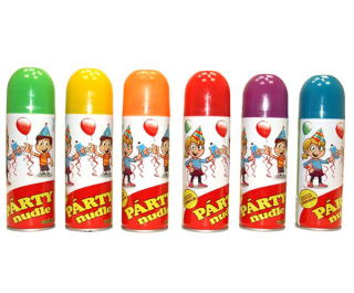 Párty nudle ve spreji