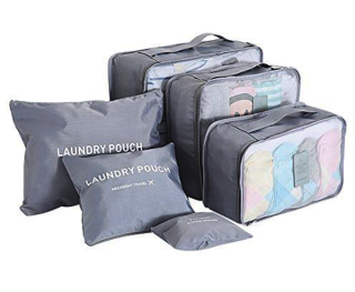 Praktické cestovní tašky a organizéry na cesty - 6 ks