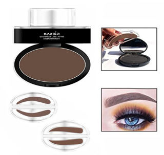 Make-up razítko na obočí se zrcátkem 2v1 hnědé